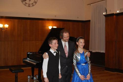 Emili und Svetoslav mit Markus Prause